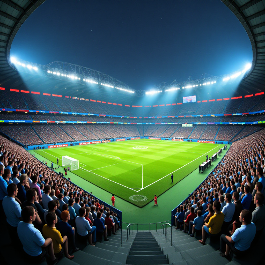 generate an image of a football ground